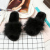 fashion ostrich wool slippers  NSPE34546