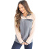 velvet zipper color block long-sleeved sweatshirt   NSSE36019