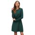 autumn and winter new fashion round neck long sleeve dress NSSE36071