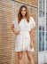 new lace stitching ruffled simple dress  NSSE36079
