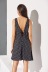 New Sexy Polka Dot Printed A-line Deep V Short Dress NSSE36095