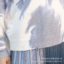 tie-dye knitted loose pullover sweater  NSXS36171