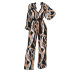 printing long-sleeved casual jumpsuit NSXS36175