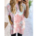 casual tie-dye short-sleeved loose T-shirt NSXS36183