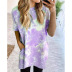 casual tie-dye short-sleeved loose T-shirt NSXS36183