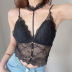 lace breasted halter sexy V-neck top  NSLQ36239