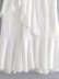 split lace edge high waist mid-length skirt  NSAM36253