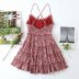 new style rayon water print suspender dress  NSAM36270