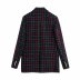 chaqueta de traje de lana con rejilla de primavera NSAM36276