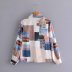 fashion irregular landscape printing long-sleeved shirt  NSAM36294