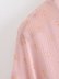 metal texture cut flower lace-up chiffon long-sleeved shirt  NSAM36333