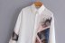 retro white printed shirt  NSAM36355