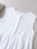 round neck sleeveless loose ruffled cotton top  NSAM36363