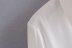 V-neck retro metal design drape white shirt NSAM36372