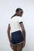 contrasting color border design casual sports shorts NSLD36416