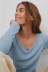 casual and simple one-shoulder long-sleeved sweater  NSLD36464