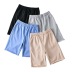 casual fashion style solid color five-point pants  NSLD36467