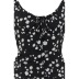 summer new style short sleeve drawstring lace printed dress  NSYD36527