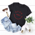 camiseta de manga corta de algodón con cara sonriente NSSN36546