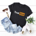fashion round neck letter printed cotton T-shirt NSSN36548