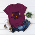 Fashion casual alphabet print pure cotton T-shirt  NSSN36583