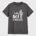 alphabet cactus pattern short sleeve t-shirt  NSSN36584