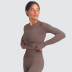 Knitted Solid Color Seamless Yoga 2 Piece Set NSLX36651