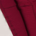 cotton pit button V-neck sleeve dress  NSJR36703