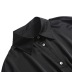 neckline embroidery loose lapel satin shirt dress NSAC36832