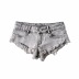 retro washed low-waisted denim shorts NSAC36836
