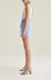 casual high waist with belt denim short skirt  NSLD36852