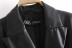 temperament mid-length casual leather jacket  NSLD36860