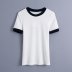 ribbedknitted short-sleeved T-shirt  NSAM36889