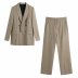 fashion khaki suit jacket  NSAM36890