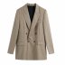 fashion khaki suit jacket  NSAM36890