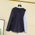 blue and white color matching cotton shirt  NSAM36909