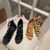 open-toed rear zipper thick heel sandals NSHU37045