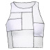 plaid stitching contrast color tight vest  NSLQ36727
