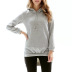pullover hooded irregular sweatshirt NSJR36734
