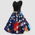 Colors Polka Dot Printed Sleeveless Dress NSJR36736