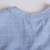 casual simple plaid loose waist short-sleeved dress NSJR36741