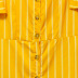round neck flying sleeve striped dress NSJR36754