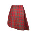 plaid single-breasted fashionable casual skirt NSJR36767