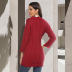 V-neck long-sleeved sweater dress  NSJR36787