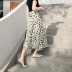 print high waist slim mid-length skirt NSJR36792