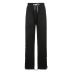 print high waist elastic casual straight leg pants NSLQ37150