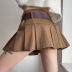 new pleated belt short A-line skirt NSLQ37152