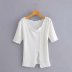 short-sleeved knit bottoming T-shirt  NSAM37191