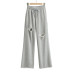 lapel top high waist sweatpants two-piece suit NSLD37206
