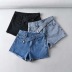 primavera y verano nuevos pantalones cortos de mezclilla NSAC37235